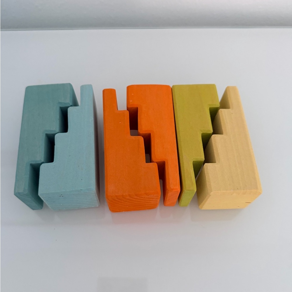 Grimms Stepped Roofs Building Block Set Montessori toy toys